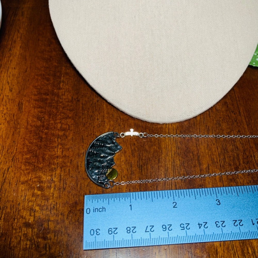 Sunrise/Sunset Mountain Range Necklace View 5